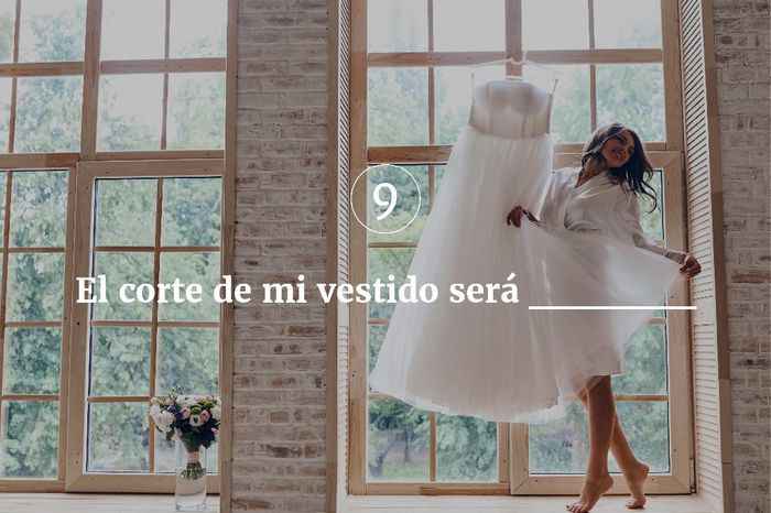 El corte de mi vestido será________ - 1