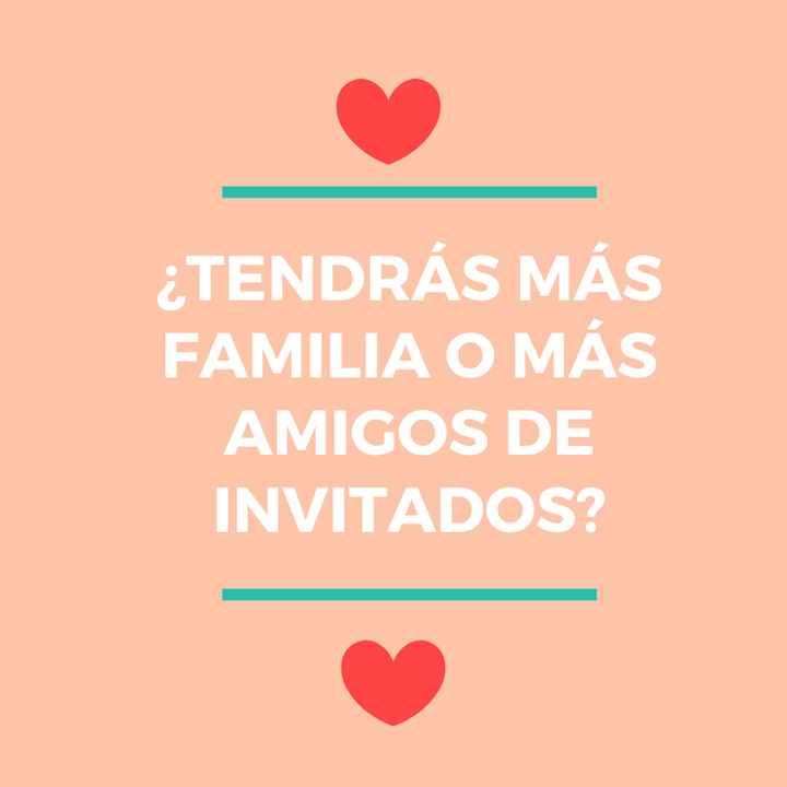 ¿Tendrás más familia o más amigos de invitados? 🎁 - 1