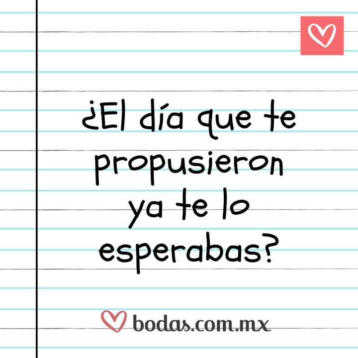 ✏️📓 ¿El día que te propusieron ya te lo esperabas? ✏️📓 - 1