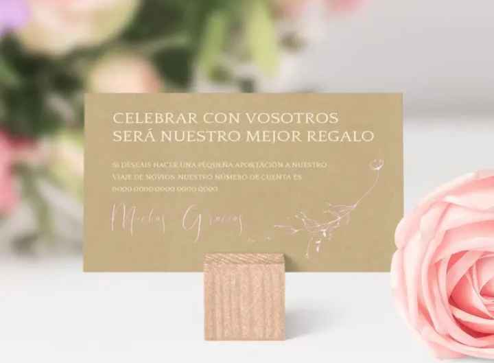 Número de cuenta en la invitación, ¿qué opinas? - 1
