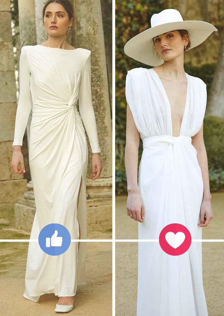 NECESITO tu voto para elegir el mejor vestido de novia elegante - 1