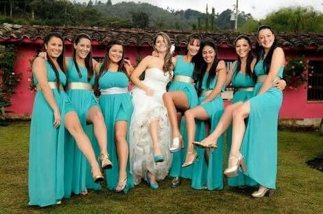 Y sus damas? que vestidos usaran? largos cortos? y que color? - 2