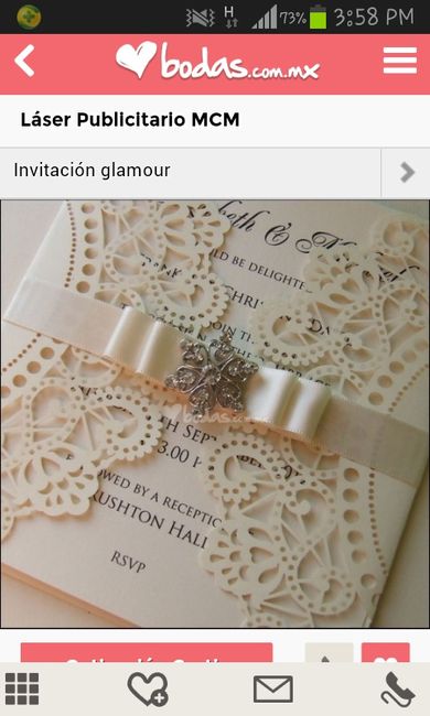 Como seran o fueron sus invitaciones?  - 1
