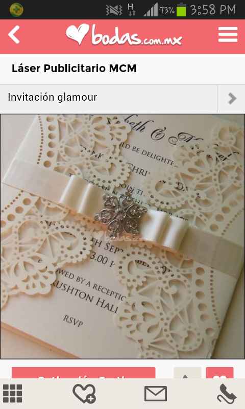 Como seran o fueron sus invitaciones?  - 1