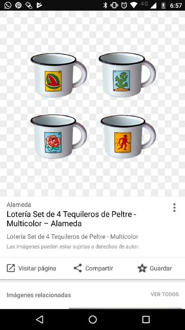 Usos de las tazas de peltre en la boda - 1