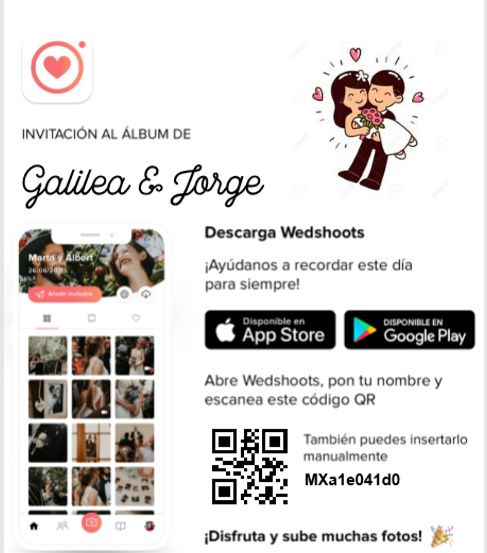 Invitación a wedshoots 1