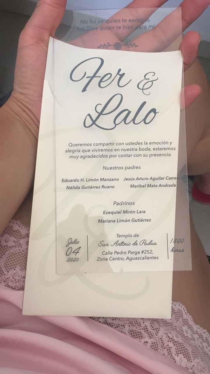 y ahora que hago con las invitaciones? - 1
