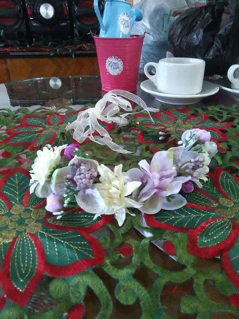  Corona d flores y canasta de Ali 🤗🌸🌸🌸 - 1