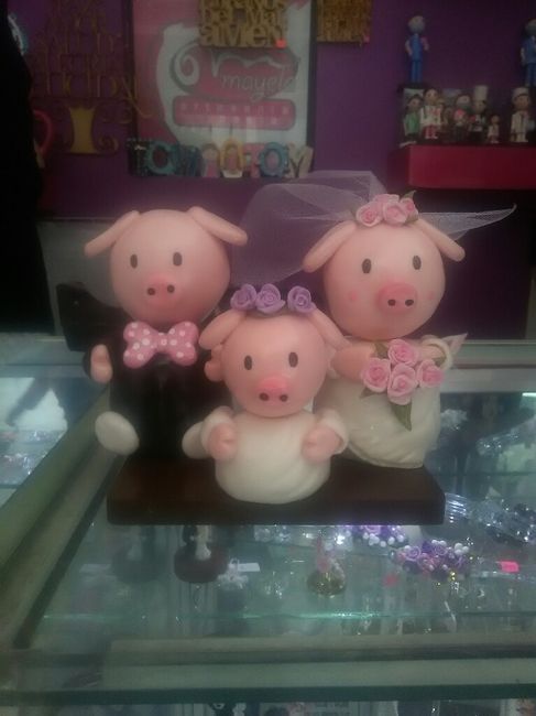 Nuestro cake Topper y alcancías🐷 - 2