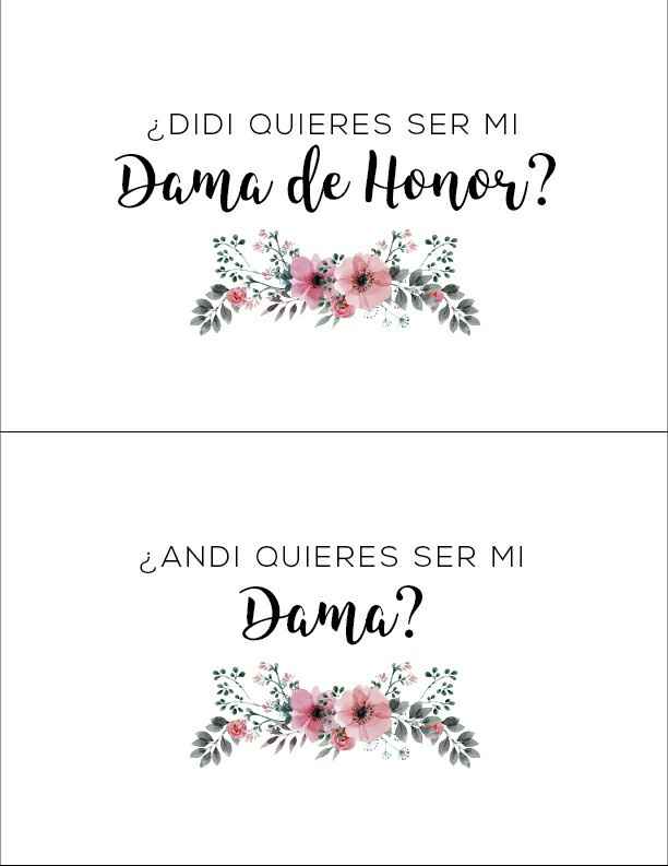 Invitación oficial de damas - 1