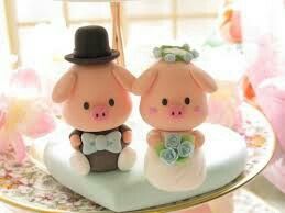 Figuras diferentes para pastel de boda - 6