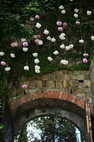 Decoración de flores suspendidas - 7