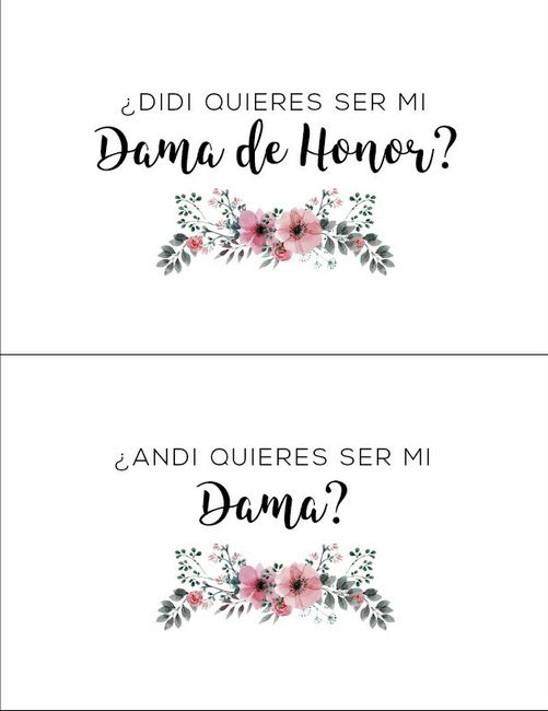Invitación oficial de damas - 1