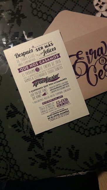 ¿De qué color van a ser tus invitaciones? - 1