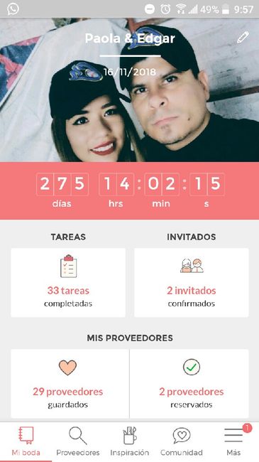 ¡Escribe los días que faltan para tu boda! 2