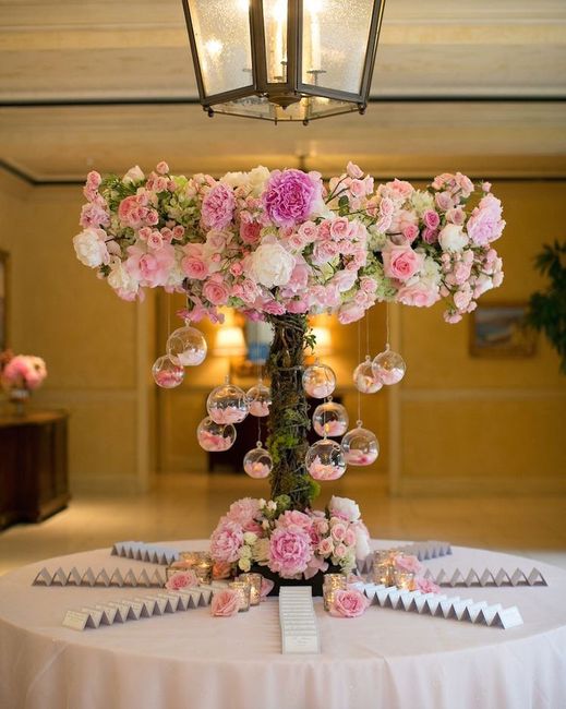 Decoración con flores en rosa 🌷 - 4