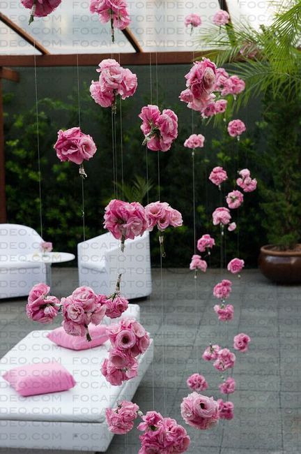 Decoración con flores en rosa 🌷 - 6