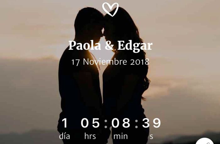 a un día ❤️ - 1