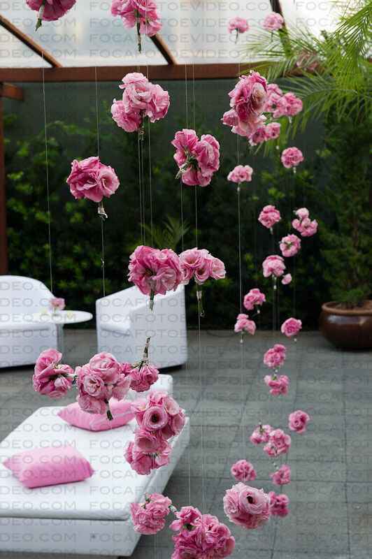 Decoración con flores en rosa 🌷 - 6