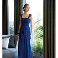 vestido azul rey dama de honor