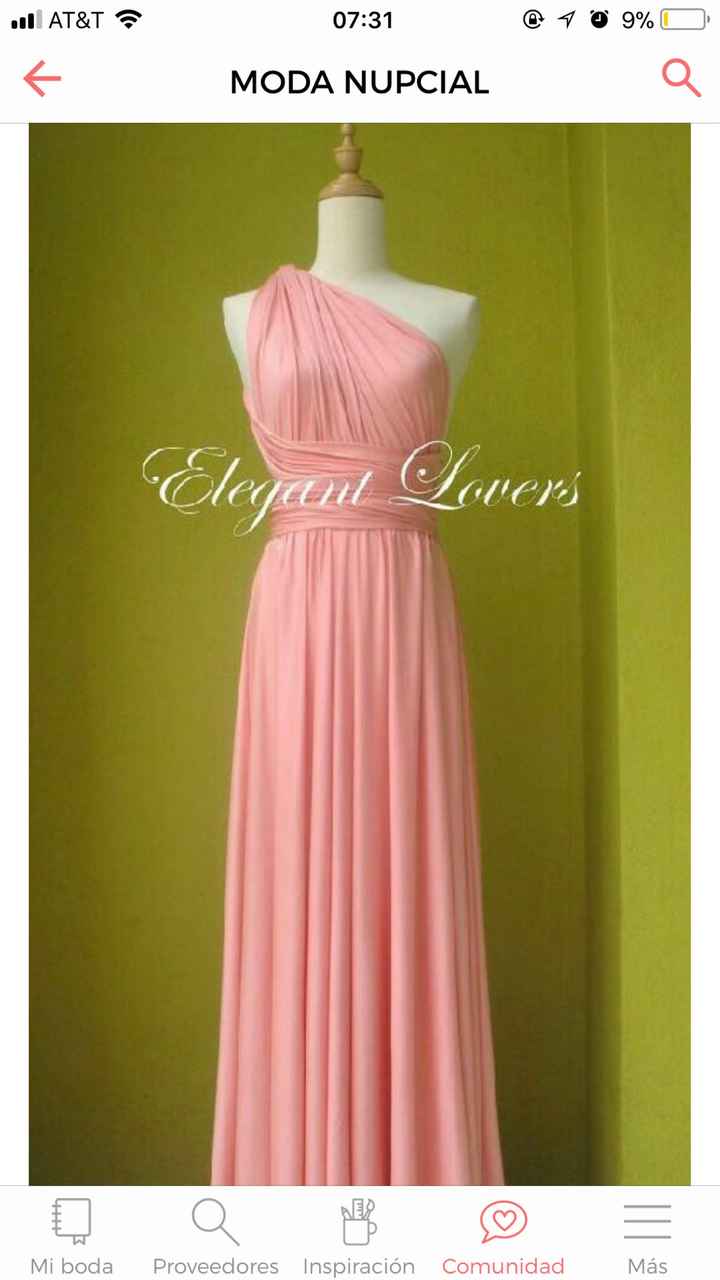  Vestidos de Damas para el mes rosa!! - 1