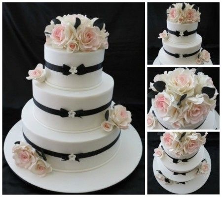 PASTEL CON ROSAS