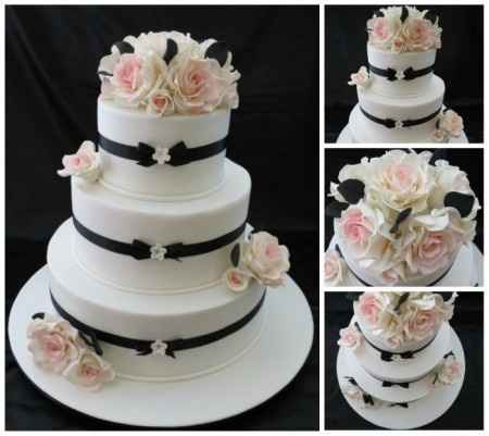 PASTEL CON ROSAS