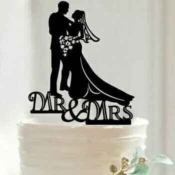 Cake topper silueta - 2