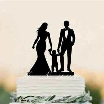 Cake topper silueta - 3