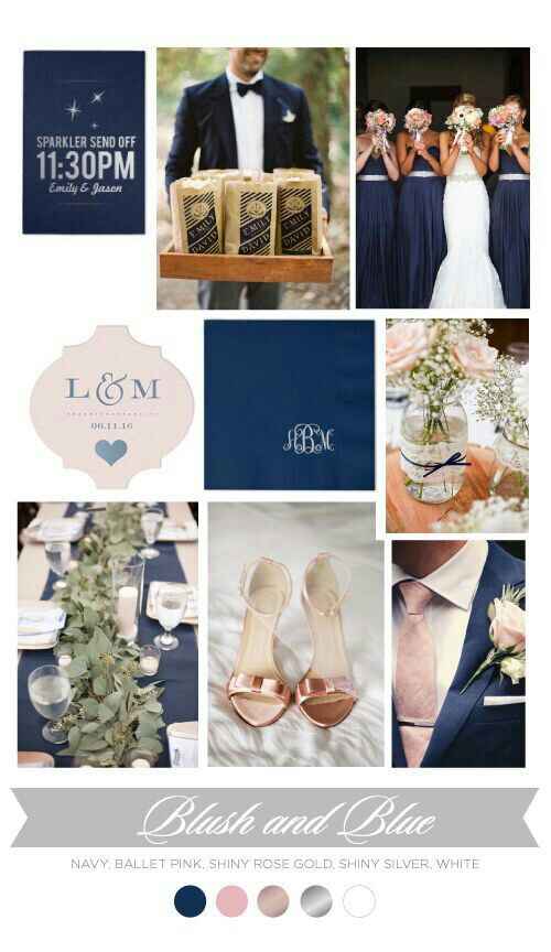 Combinación de colores en azul y rosa - 2