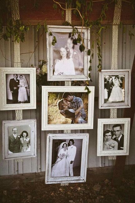 Decoración con fotos. - 2