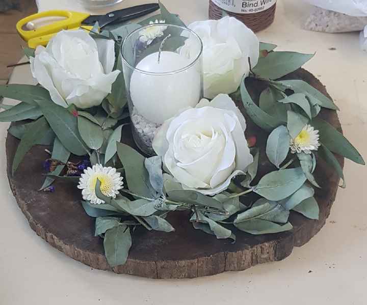 Centros de mesa en proceso - 2