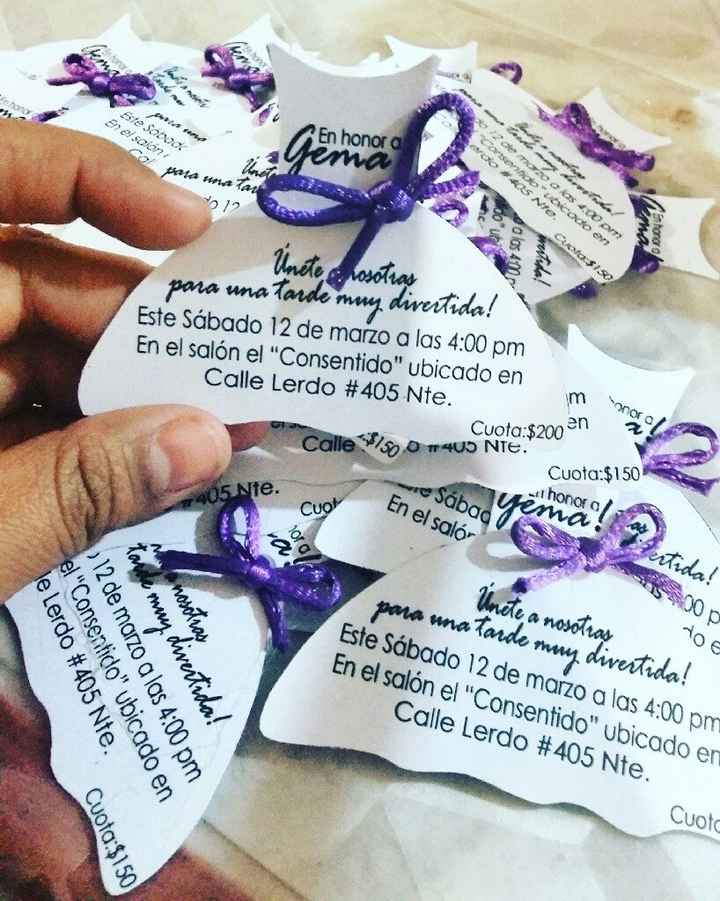 Invitaciones para despedida de soltera:)