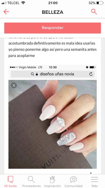  Mis uñas 💅🏼👰🏻 Done!!! - 1