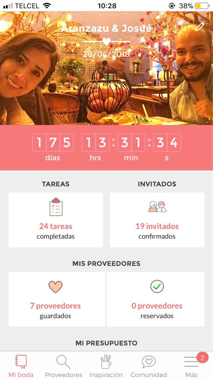 ¿Cuántos días faltan para tu día B? - 1