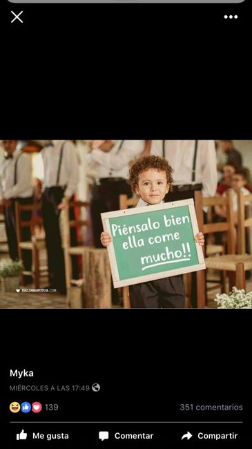  Qué letreros portaran tus pajes el dia de tu boda? - 1