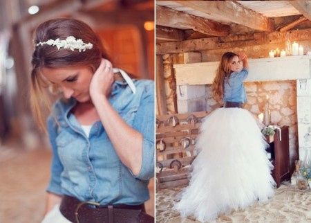 Falda y Blusa para la novia.
