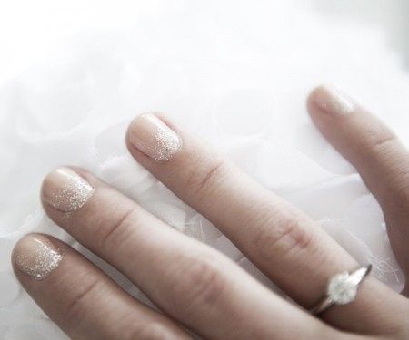 Manicura con glitter