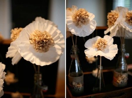 Flores de papel.