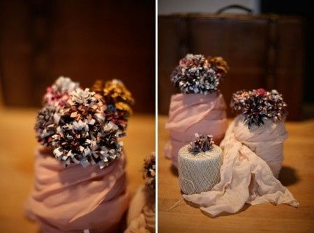 Flores de papel.