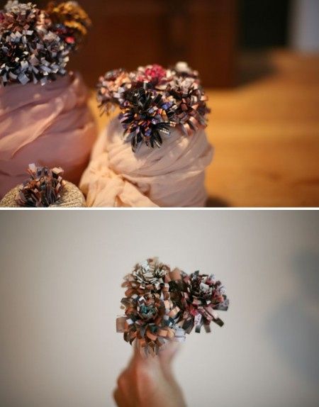 Flores de papel.