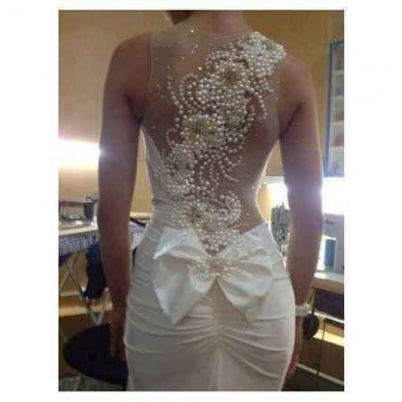 Vestido con perlas