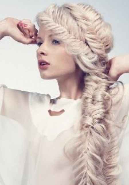 Doble trenza de espiga.
