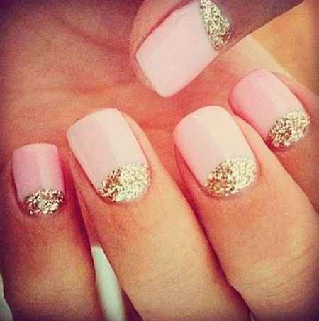 Manicura con glitter