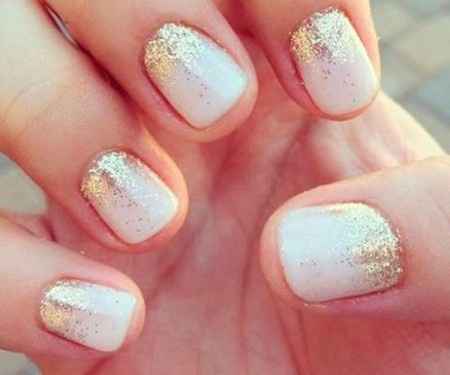 Manicura con glitter