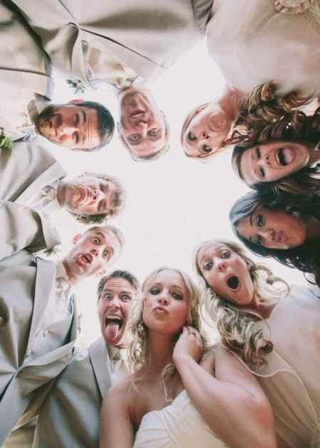 Fotos con las damas y damos.
