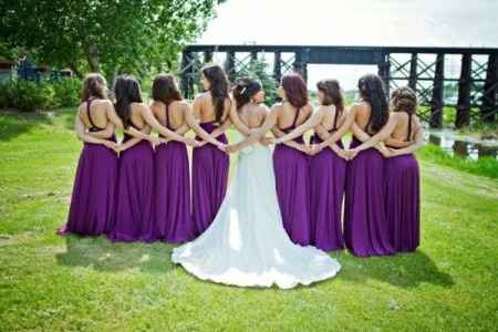 Fotos con las damas y damos.