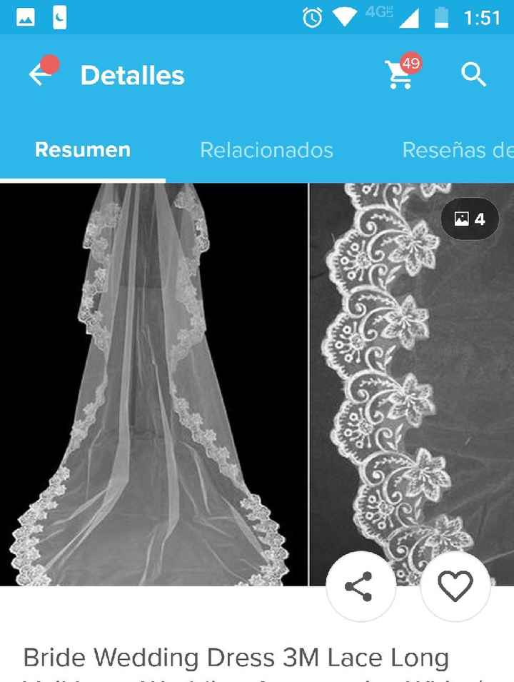 Llegó mi velo de Aliexpress! - 2