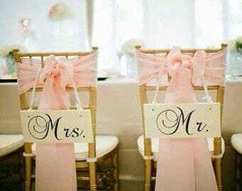 Ideas para decorar las sillas de la boda - 1