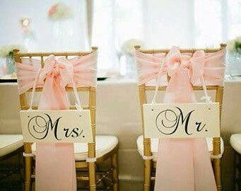 Ideas para decorar las sillas de la boda - 1